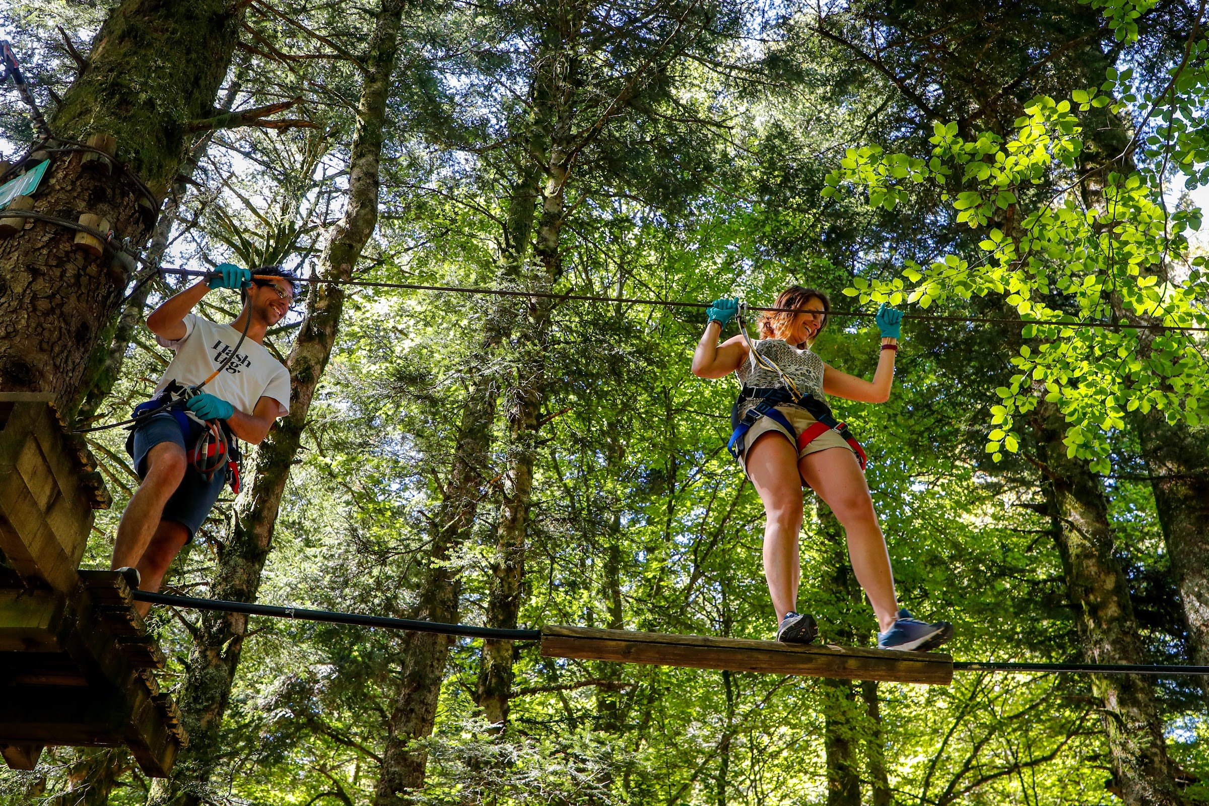 Parc Aventure dans les arbres - Acropark au Ballon d'Alsace Vosges